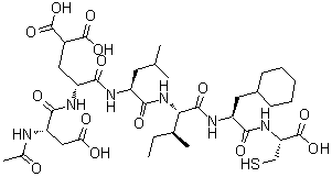 CAS # 208940-40-3, N-Acetyl-L-alpha-aspartyl-4-carboxy-D-alpha-glutamyl-L-leucyl-L-isoleucyl-3-cyclohexyl-L-alanyl-L-cysteine