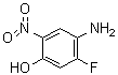 4-氨基-5-氟-2-硝基苯酚分子结构 (CAS 2092189-18-7)