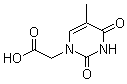 structure of CAS# 20924-05-4, 胸腺嘧啶-1-乙酸