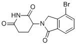 structure of CAS# 2093387-36-9, 3-(4-溴-1-氧代异吲哚啉-2-基)哌啶-2,6-二酮