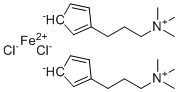 structure of CAS# 2093414-16-3, 1,1'-双[3-(三甲基铵基)丙基]二茂铁二氯化物