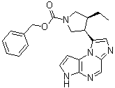 CAS # 2095311-51-4, (3S,4R)-3-Ethyl-4-(3H-imidazo[1,2-a]pyrrolo[2,3-e]pyrazin-8-yl)-1-pyrrolidinecarboxylic acid phenylmethyl ester