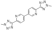 6,6'-双(2-甲基-2H-四唑-5-基)-3,3'-联吡啶分子结构 (CAS 2095840-91-6)