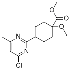 甲基4-(4-氯-6-甲基-2-嘧啶基)-1-甲氧基环己烷羧酸酯分子结构 (CAS 2097133-31-6)