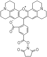 5-羧基-X-罗丹明 SE分子结构 (CAS 209734-74-7)