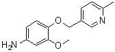 structure of CAS# 2097800-25-2, 3-甲氧基-4-[(6-甲基-3-吡啶基)甲氧基]苯胺