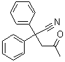 4-氧代-2,2-二苯基戊腈分子结构 (CAS 20985-42-6)