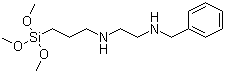 N-(2-N-苄基氨乙基)-3-氨基丙基三甲氧基硅烷分子结构 (CAS 209866-89-7)