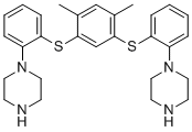 1,1′-[(4,6-二甲基-1,3-亚苯基)双(硫代-2,1-亚苯基)]双[哌嗪]分子结构 (CAS 2099147-02-9)