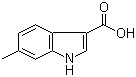 structure of CAS# 209920-43-4, 6-甲基吲哚-3-甲酸