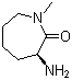 structure of CAS# 209983-96-0, (3S)-3-Aminohexahydro-1-methyl-2H-azepin-2-one