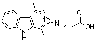 CAS # 210049-08-4, 1,4-Dimethyl-5H-pyrido[4,3-b]indol-3-amine-3-<sup>14</sup>C monoacetate