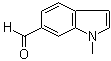 structure of CAS# 21005-45-8, 1-Methyl-1H-indole-6-carboxaldehyde