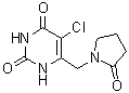 5-氯-6-[(2-氧代-1-吡咯烷基)甲基]-2,4(1H,3H)-嘧啶二酮分子结构 (CAS 2101241-71-6)