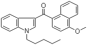 structure of CAS# 210179-46-7, 1-Pentyl-3-(4-methoxynaphthoyl)indole