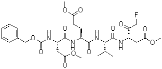 structure of CAS# 210344-95-9, N-苄氧羰基-L-alpha-天冬氨酰-L-alpha-谷氨酰-N-[(1S)-3-氟-1-(2-甲氧基-2-氧代乙基)-2-氧代丙基]-L-缬氨酰胺 1,2-二甲酯