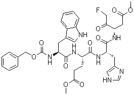 CAS 登录号：210345-00-9, N-[苄氧羰基]-L-色氨酰-L-alpha-谷氨酰-N-[(1S)-3-氟-1-(2-甲氧基-2-氧代乙基)-2-氧代丙基]-L-组胺酰胺甲基酯