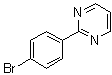 2-(4-溴苯基)嘧啶分子结构 (CAS 210354-17-9)