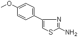 structure of CAS# 2104-04-3, 4-(4-甲氧基苯基)-1,3-噻唑-2-胺