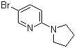 structure of CAS# 210963-93-2, 5-Bromo-2-(pyrrolidin-1-yl)pyridine