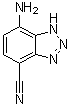 7-氨基-1H-苯并三唑-4-甲腈分子结构 (CAS 211096-53-6)