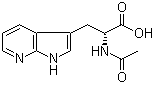 (alphaR)-alpha-(乙酰氨基)-1H-吡咯并[2,3-b]吡啶-3-丙酸分子结构 (CAS 211180-00-6)