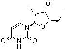 2',5'-二脱氧-2'-氟-5'-碘尿苷分子结构 (CAS 211694-25-6)