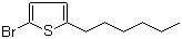 structure of CAS# 211737-28-9, 2-溴-5-己基噻吩