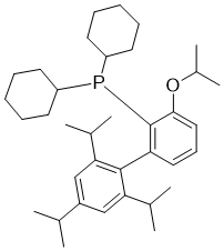 CAS # 2118959-55-8, Ephos, Dicyclohexyl(3-isopropoxy-2',4',6'-triisopropyl-[1,1'-biphenyl]-2-yl)phosphine