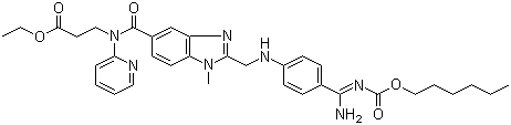 达比加群酯分子结构 (CAS 211915-06-9)