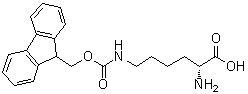 structure of CAS# 212140-39-1, N6-[芴甲氧羰基]-D-赖氨酸