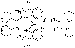 structure of CAS# 212143-23-2, 二氯[(R)-(+)-2,2'-二(二苯基膦基)-1,1'-联萘基][(1R,2R)-(+)-1,2-二苯基乙二胺]钌(II)