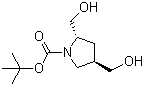 (2S,4R)-2,4-双(羟基甲基)-1-吡咯烷羧酸叔丁酯分子结构 (CAS 212266-75-6)