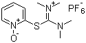 N,N,N',N'-四甲基-S-(1-氧代-2-吡啶基)硫脲鎓六氟磷酸盐分子结构 (CAS 212333-72-7)