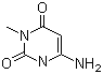 structure of CAS# 21236-97-5, 6-Amino-3-methyluracil
