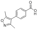4-(3,5-二甲基异恶唑-4-基)苯甲酸分子结构 (CAS 212515-76-9)