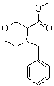 4-苄基-3-吗啉羧酸甲酯分子结构 (CAS 212650-44-7)