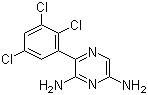 2,6-二氨基-3-(2,3,5-三氯苯基)吡嗪分子结构 (CAS 212778-82-0)