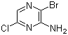 3-溴-6-氯吡嗪-2-胺分子结构 (CAS 212779-21-0)