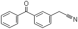 3-苯甲酰苯基乙腈分子结构 (CAS 21288-34-6)