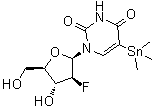 CAS # 213136-14-2, 1-(2-Deoxy-2-fluoro-beta-D-arabinofuranosyl)-5-(trimethylstannyl)-2,4(1H,3H)-pyrimidinedione