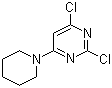 structure of CAS# 213201-98-0, 2,4-Dichloro-6-(1-piperidinyl)pyrimidine