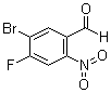 5-溴-4-氟-2-硝基苯甲醛分子结构 (CAS 213382-45-7)