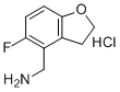 （5-氟-2,3-二氢苯并呋喃-4-基）甲胺盐酸盐分子结构 (CAS 2135600-87-0)