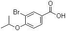 3-溴-4-异丙氧基苯甲酸分子结构 (CAS 213598-20-0)