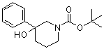 structure of CAS# 213923-81-0, N-叔丁氧羰基-3-苯基哌啶-3-醇