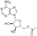 structure of CAS# 2140-25-2, 5'-O-乙酰基腺苷