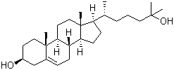 25-羟基胆固醇分子结构 (CAS 2140-46-7)