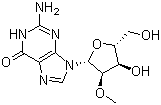 structure of CAS# 2140-71-8, 2'-O-Methylguanosine