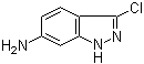6-氨基-3-氯吲唑分子结构 (CAS 21413-23-0)